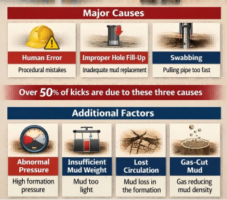 Well Control, Causes of Kicks